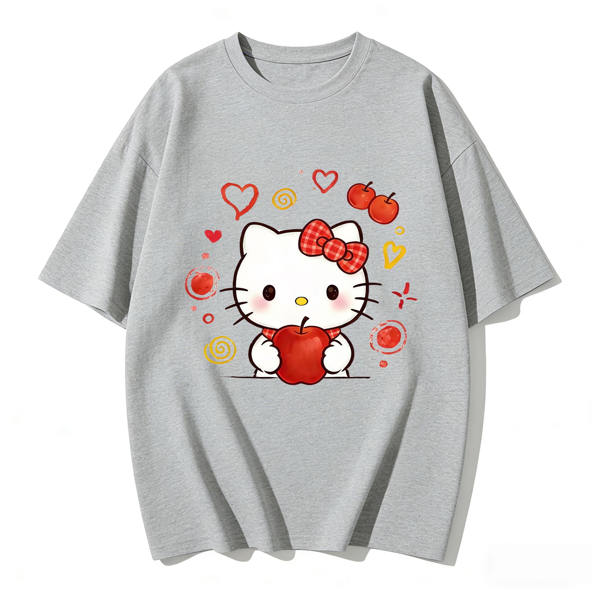 2026 Summer Hello Kitty Cartoon Printed Short Sleeve Pure Cotton Tshirt Womens Family Matching Outfits Classic Fashion Tee Top S
2026 Summer Hello Kitty Cartoon Printed Short Sleeve Pure Cotton Tshirt Womens Family Matching Outfits Classic Fashion Tee Top S