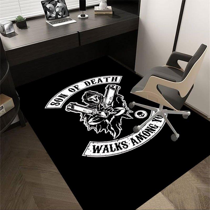 1pc Sons of Anarchy themed Office Carpet Chair Mats - durable polyester rug for home theater, office, dorm room decor - tA79 60cm by 90cm
1pc Sons of Anarchy themed Office Carpet Chair Mats - durable polyester rug for home theater, office, dorm room decor - tA79 60cm by 90cm