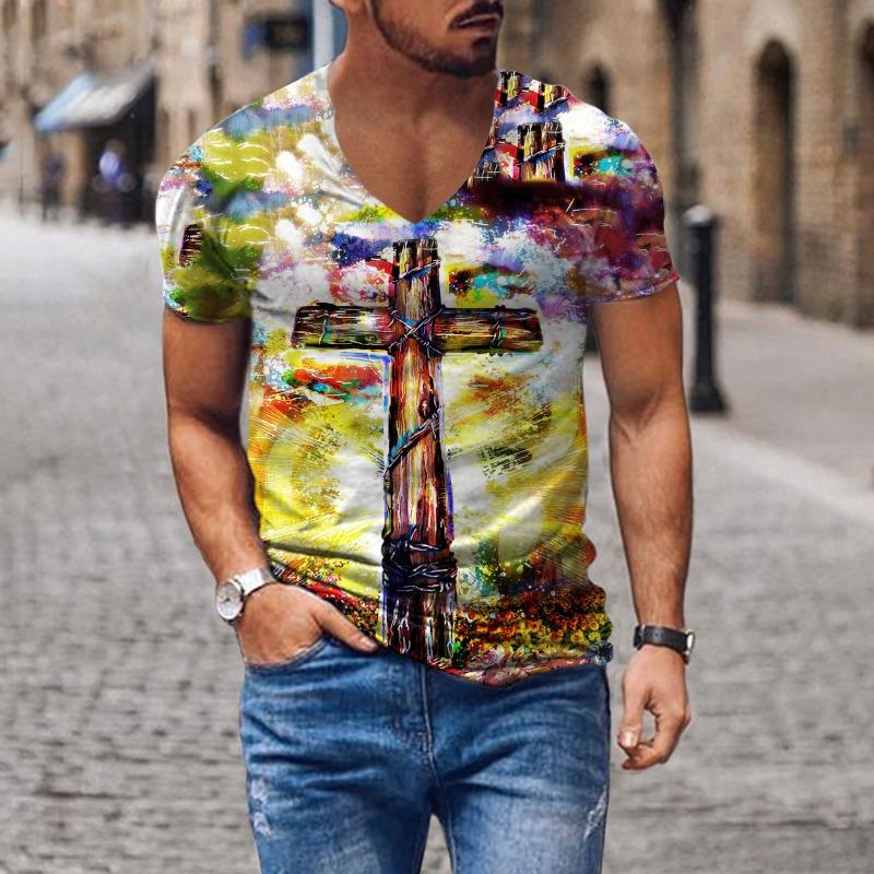 Мужская футболка с принтом Cross 3D, свободная футболка с V-образным вырезом и коротким рукавом, для бега, спорта, фитнеса, футболки, топы, уличная одежда M
Мужская футболка с принтом Cross 3D, свободная футболка с V-образным вырезом и коротким рукавом, для бега, спорта, фитнеса, футболки, топы, уличная одежда M