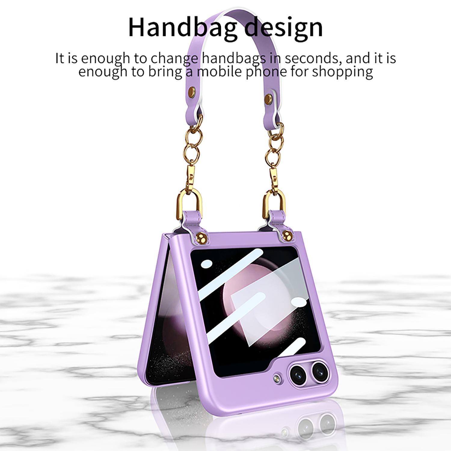 GKK For Samsung Galaxy Z Flip5 5G Hand Strap PC Phone Case Ultra Thin Protective Phone Cover with Integrated Small Screen Film Pink
GKK For Samsung Galaxy Z Flip5 5G Hand Strap PC Phone Case Ultra Thin Protective Phone Cover with Integrated Small Screen Film Pink