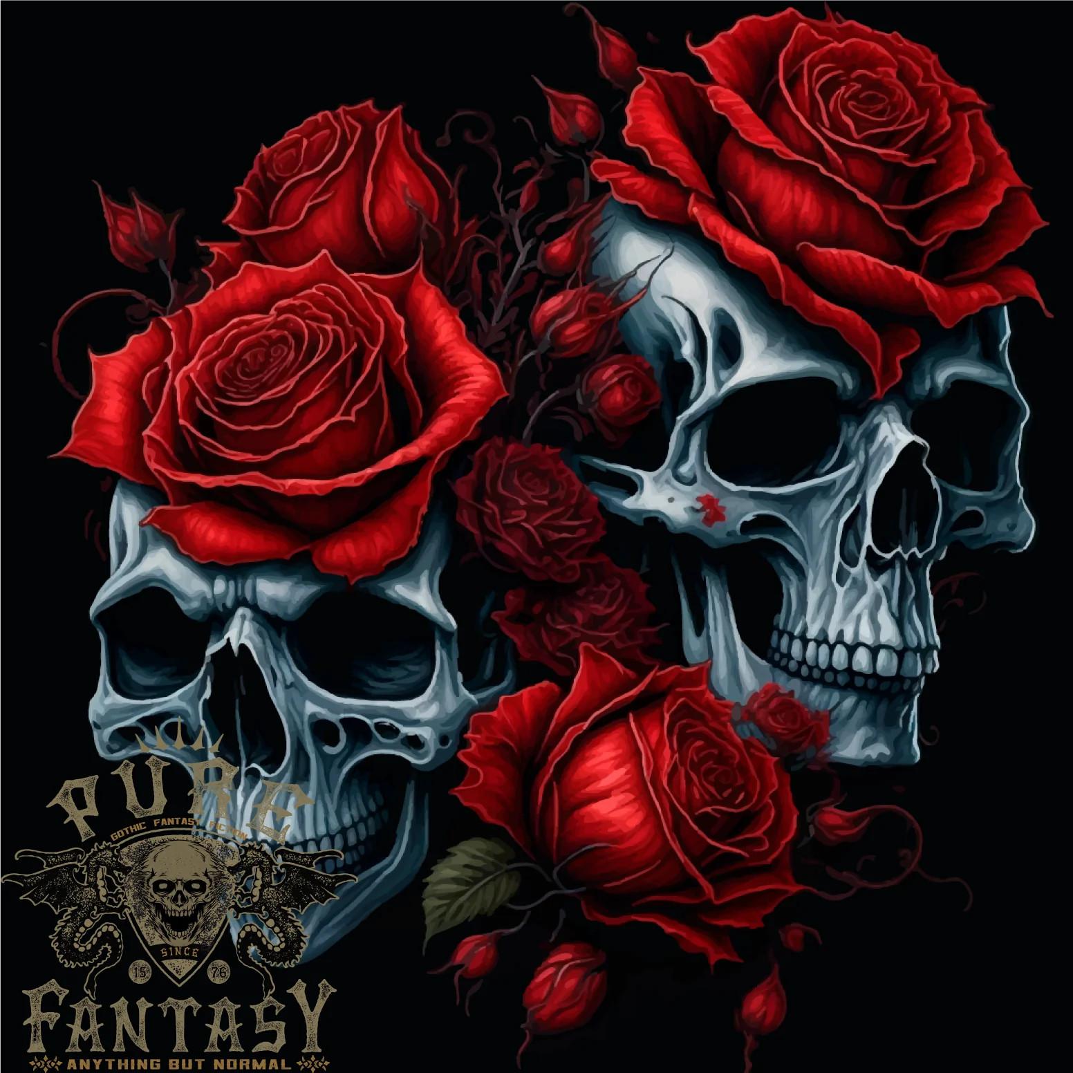 26 Two Skulls With Roses Gothic Goth Mens T-Shirt 100% Cotton Unisex T-Shirt XXL
26 Two Skulls With Roses Gothic Goth Mens T-Shirt 100% Cotton Unisex T-Shirt XXL