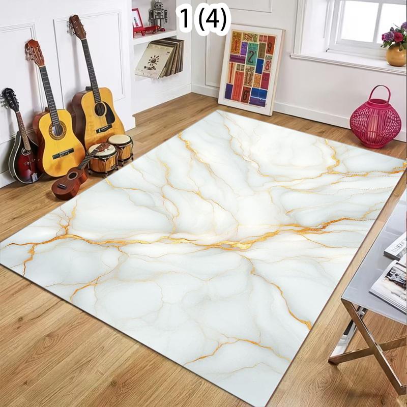 Rug Carpet Mat Non-Slip White Gold Marble Texture Area Rug for Living Room Bathroom Kitchen Nursery Playroom Luxury Home Decor 40X60cm
Rug Carpet Mat Non-Slip White Gold Marble Texture Area Rug for Living Room Bathroom Kitchen Nursery Playroom Luxury Home Decor 40X60cm
