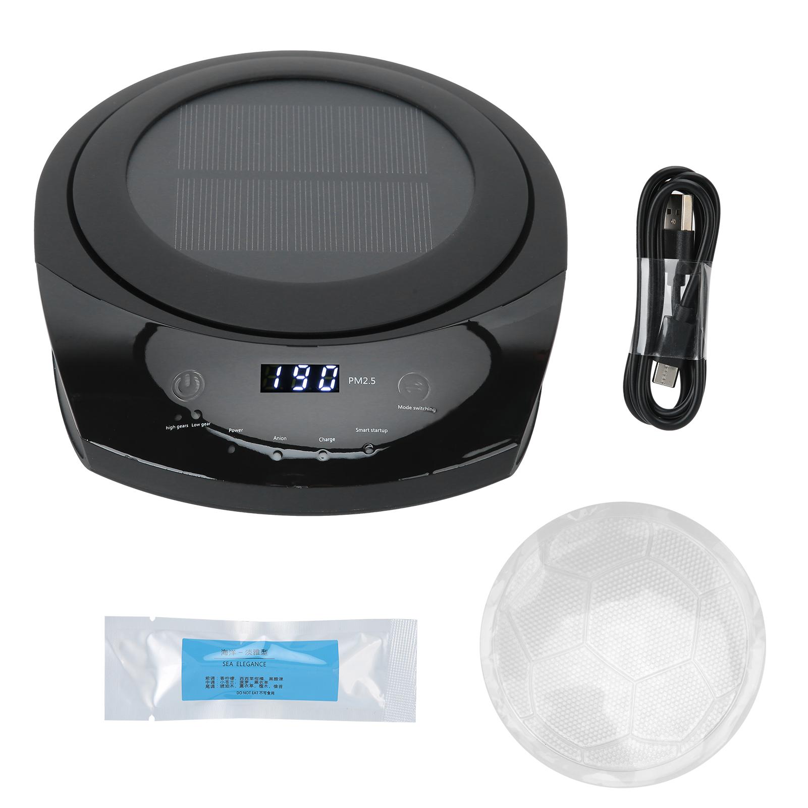 Car Negative Ion Air Purifier Household Smart Aromatherapy Air Cleaner Black (Solar Panel)
Car Negative Ion Air Purifier Household Smart Aromatherapy Air Cleaner Black (Solar Panel)