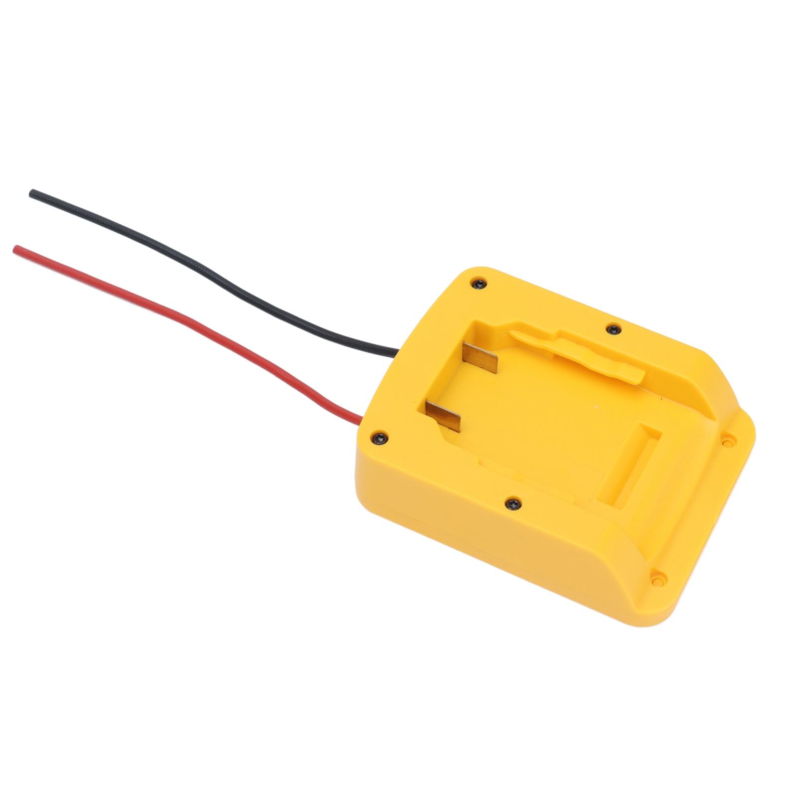 14.4V 18V 20V Lithium Battery Adapter Dock Power Connector with 12AWG Cable Switch Output
14.4V 18V 20V Lithium Battery Adapter Dock Power Connector with 12AWG Cable Switch Output