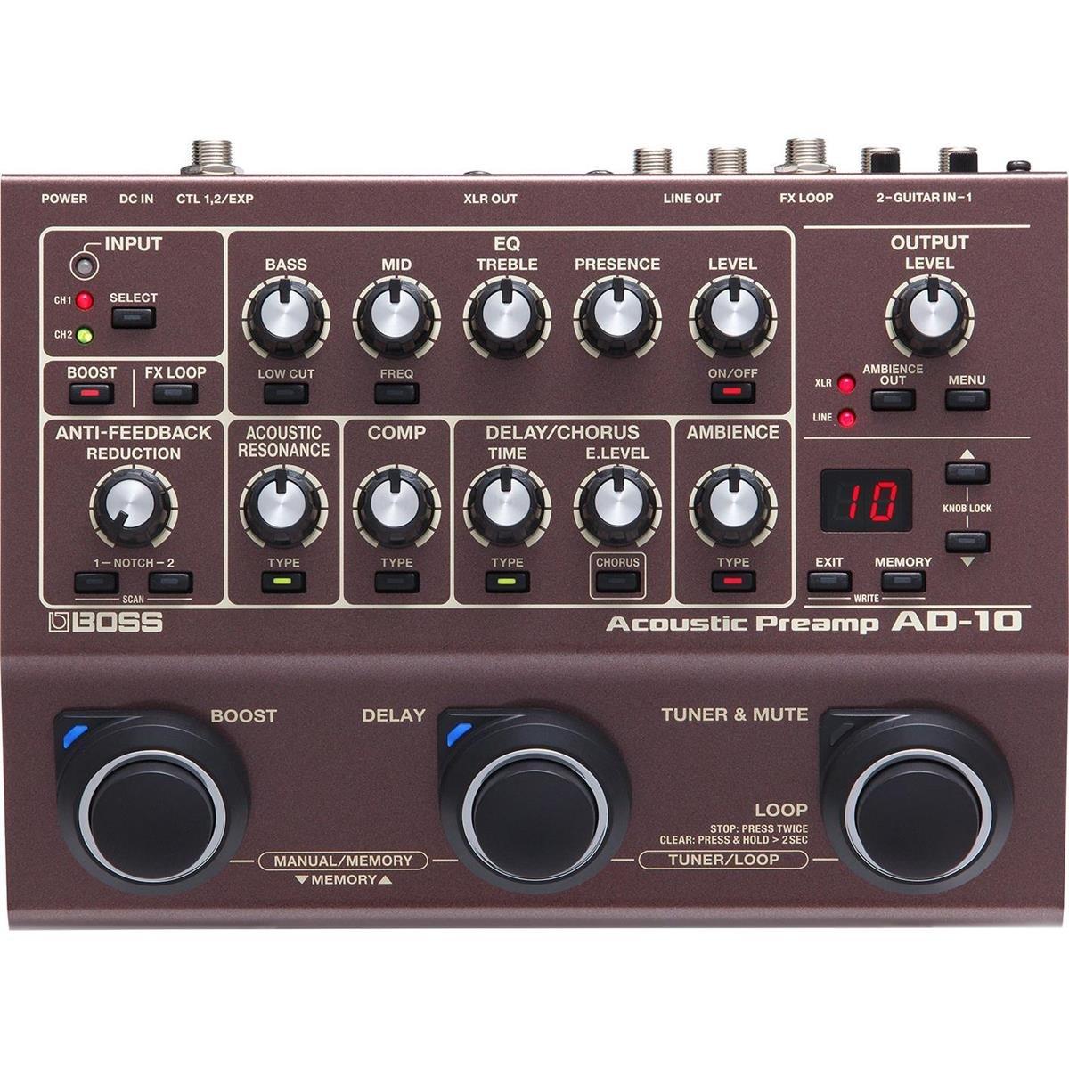 BOSS/AD-10 Acoustic Preamp Boss Acoustic Preamp
BOSS/AD-10 Acoustic Preamp Boss Acoustic Preamp