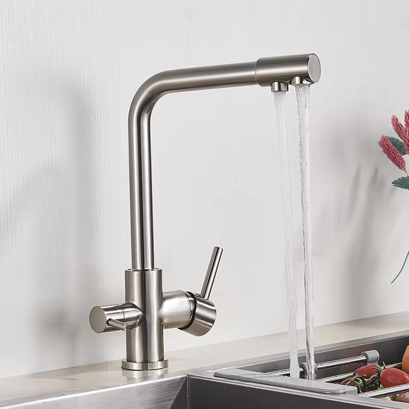 2025 New Chrome Kitchen Faucet Double Swivel Spout Drinking Water Purifier Filter Brass Sink Mixer Tap Hot and Cold Water
2025 New Chrome Kitchen Faucet Double Swivel Spout Drinking Water Purifier Filter Brass Sink Mixer Tap Hot and Cold Water