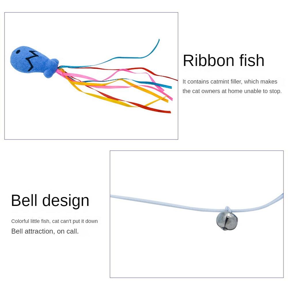 Interactive Cat Toy Funny Colored Mint Fish Tassel with Bell Cat Stick Toy for Kitten Playing Teaser Wand Toy Pet Supplies Length 42cm синий
Interactive Cat Toy Funny Colored Mint Fish Tassel with Bell Cat Stick Toy for Kitten Playing Teaser Wand Toy Pet Supplies Length 42cm синий