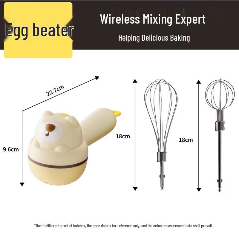 COOKER KING Cordless Electric Egg Beater and Cream Mixer
COOKER KING Cordless Electric Egg Beater and Cream Mixer