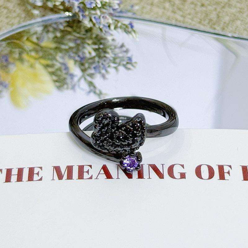 Full Of Diamonds Zircon Black Swan Open Ring Stacked Wearing Girlfriend Ring Personality Retro Light Luxury High Sense Index Finger Ring Woman Adjustable opening
Full Of Diamonds Zircon Black Swan Open Ring Stacked Wearing Girlfriend Ring Personality Retro Light Luxury High Sense Index Finger Ring Woman Adjustable opening