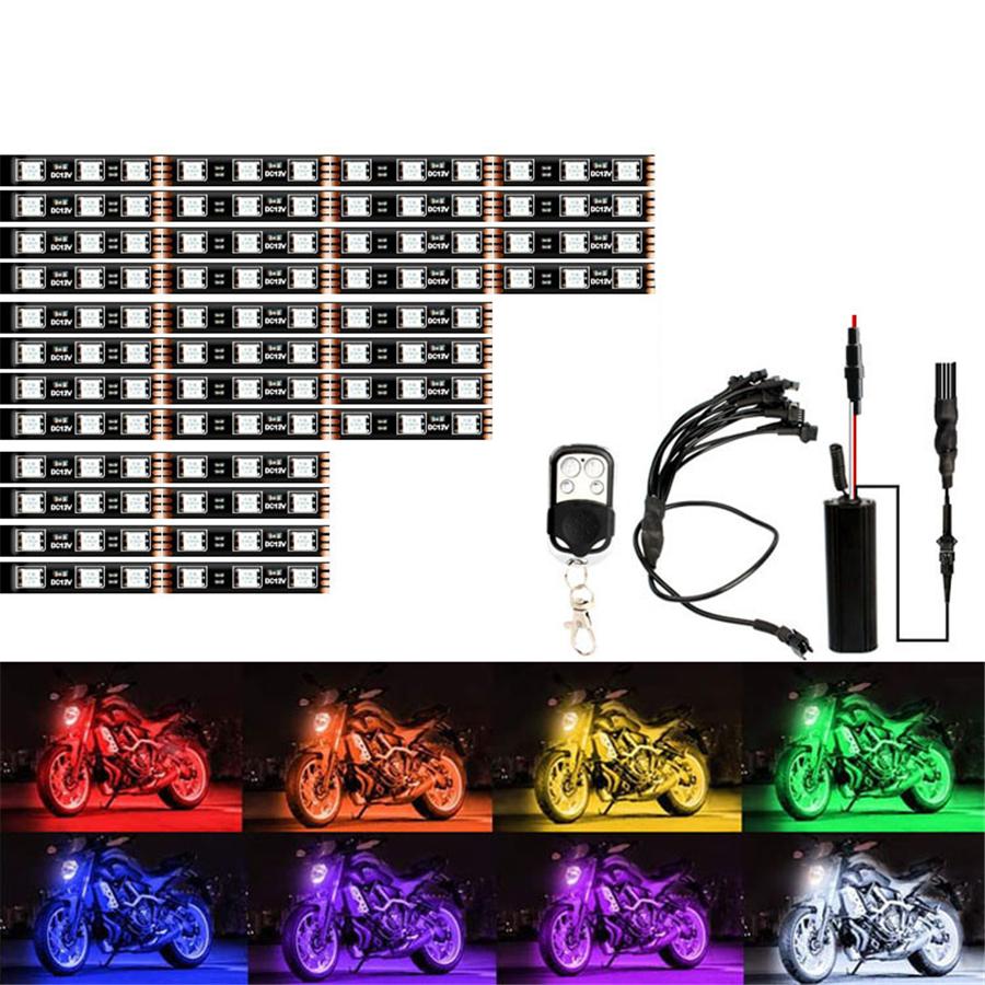 12 шт. 108LED Мотоцикл Квадроцикл RGB LED Неоновая Подсветка Комплект Светодиодных Лент Пульт Дистанционного Управления
12 шт. 108LED Мотоцикл Квадроцикл RGB LED Неоновая Подсветка Комплект Светодиодных Лент Пульт Дистанционного Управления
