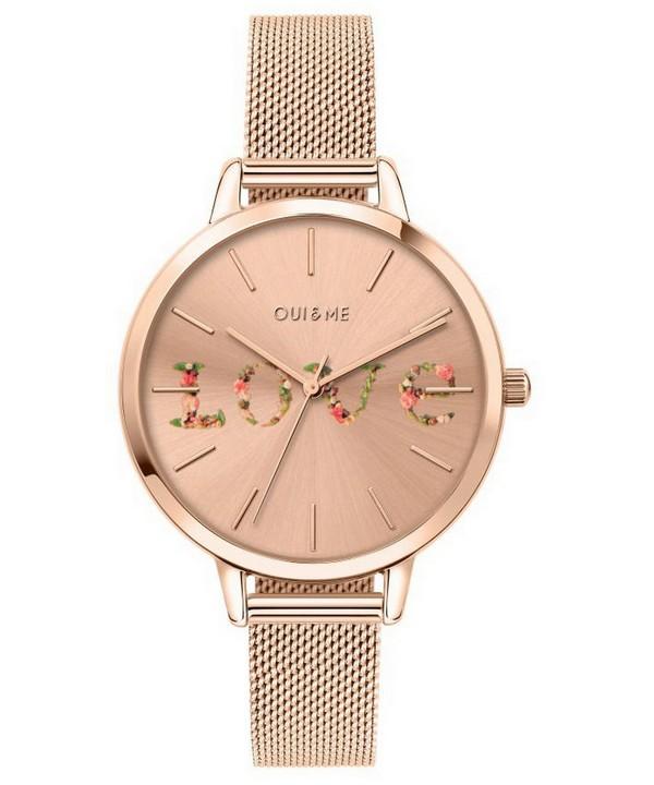 Oui & Me Grande Fleurette Часы женские кварцевые из нержавеющей стали цвета розового золота ME010112
Oui & Me Grande Fleurette Часы женские кварцевые из нержавеющей стали цвета розового золота ME010112