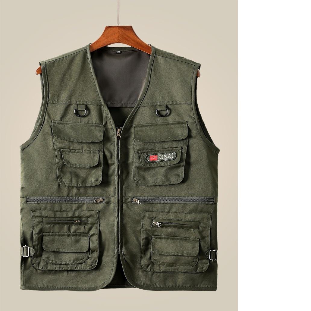 Жилет мужской весенне-осенний жилет для мужчин среднего и пожилого возраста жилет с несколькими карманами жилет для активного отдыха на рыбалке одежда для папы жилет куртка XXXL
Жилет мужской весенне-осенний жилет для мужчин среднего и пожилого возраста жилет с несколькими карманами жилет для активного отдыха на рыбалке одежда для папы жилет куртка XXXL