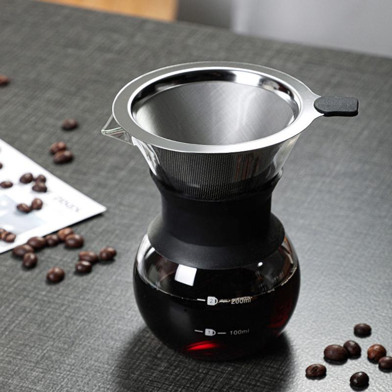 Reusable Glass Coffee Pot with Stainless Steel Filter Drip 200ml 400ml Coffee Pot Dripper Barista Pour Over Coffee Maker
Reusable Glass Coffee Pot with Stainless Steel Filter Drip 200ml 400ml Coffee Pot Dripper Barista Pour Over Coffee Maker