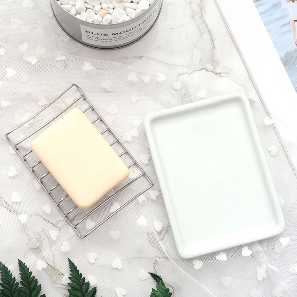 Ceramic Double Layer Stainless Steel Draining Rack Soap Container Box Soap Dish Sponge Holder белый
Ceramic Double Layer Stainless Steel Draining Rack Soap Container Box Soap Dish Sponge Holder белый
