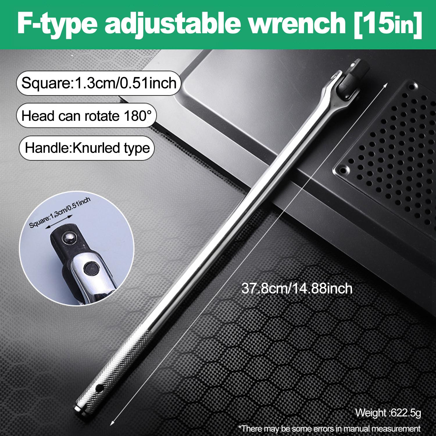 1/2 F Rod Wrench Socket 15/18 Torque Wrench Long Force Bar Activity Head Strong Lever Steering Handle Repair Tool
1/2 F Rod Wrench Socket 15/18 Torque Wrench Long Force Bar Activity Head Strong Lever Steering Handle Repair Tool