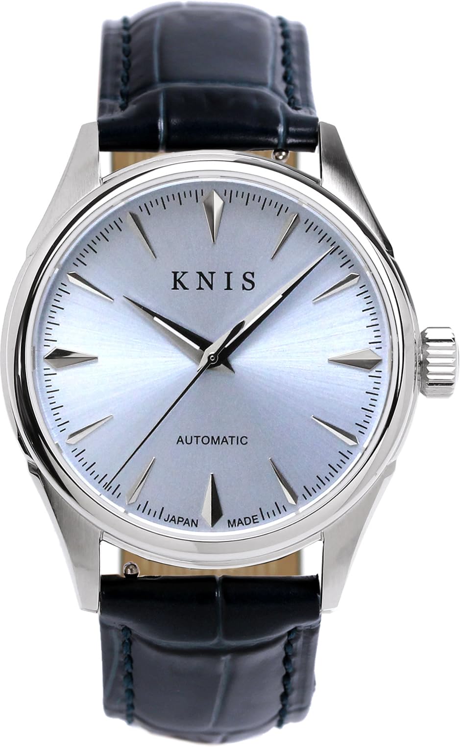 KNIS Varnish Made in Japan Automatic Watch Men s Sapphire Glass 10 ATM Water Resistant Mechanical Ice Blue Blue Leather KN001-IBLBLLE
KNIS Varnish Made in Japan Automatic Watch Men s Sapphire Glass 10 ATM Water Resistant Mechanical Ice Blue Blue Leather KN001-IBLBLLE