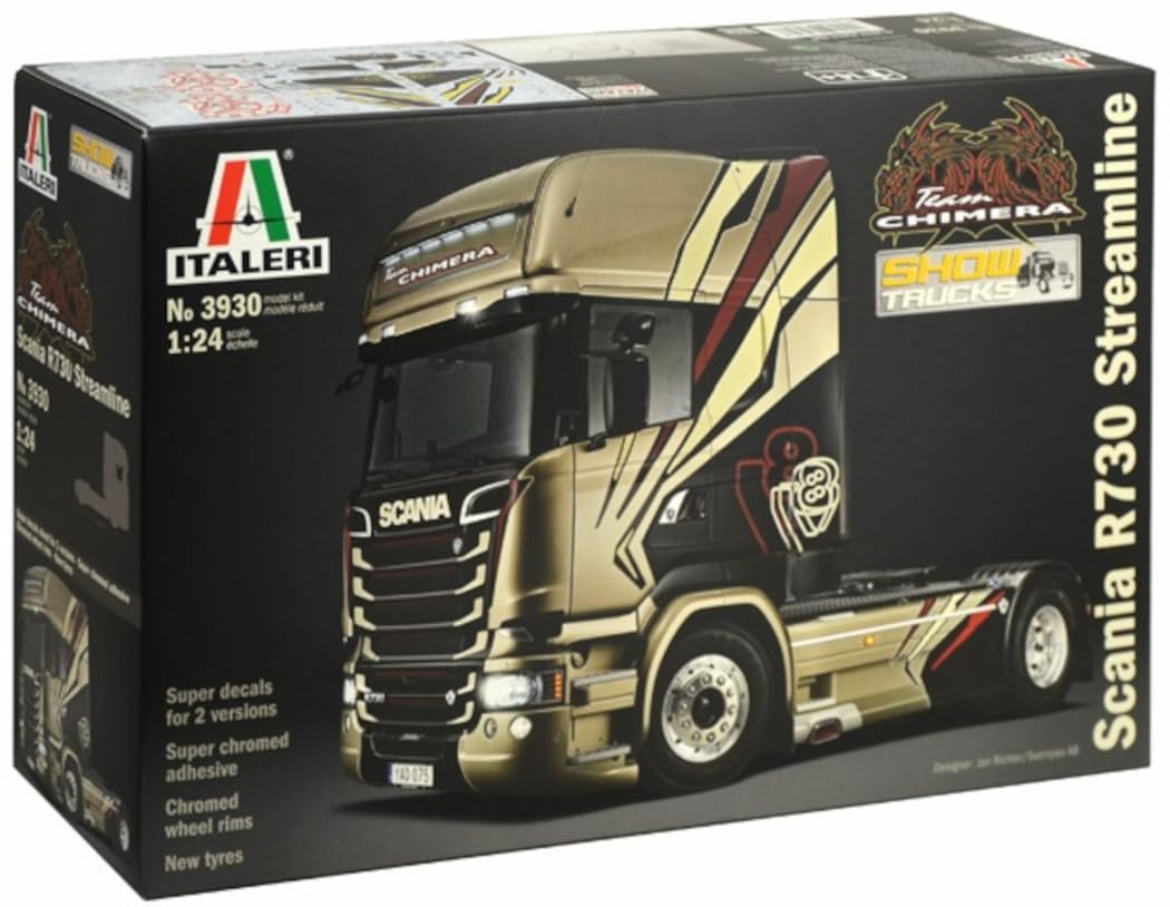 Platz Italeri Scania R730 Streamline Chimera Тягач Головка Пластиковая Модель IT3930 1/24
Platz Italeri Scania R730 Streamline Chimera Тягач Головка Пластиковая Модель IT3930 1/24