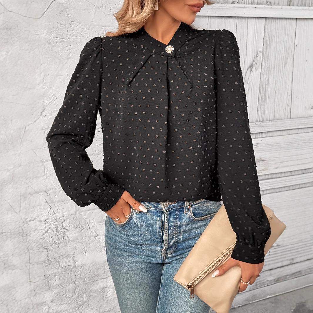 Elegant Long-Sleeve Women s Shirt - European and American Style, New INS Fashion. M чёрный
Elegant Long-Sleeve Women s Shirt - European and American Style, New INS Fashion. M чёрный