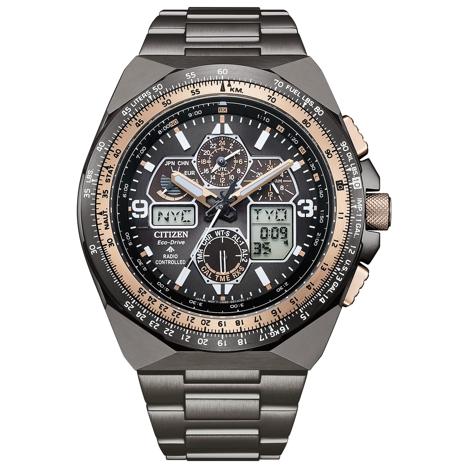 CITIZEN Watch 35th Anniversary Limited Model Waterproof Radio Watch SKY Series Gray Gold Photo-powered Eco-Drive JY8146-54E Men s золотий
CITIZEN Watch 35th Anniversary Limited Model Waterproof Radio Watch SKY Series Gray Gold Photo-powered Eco-Drive JY8146-54E Men s золотий