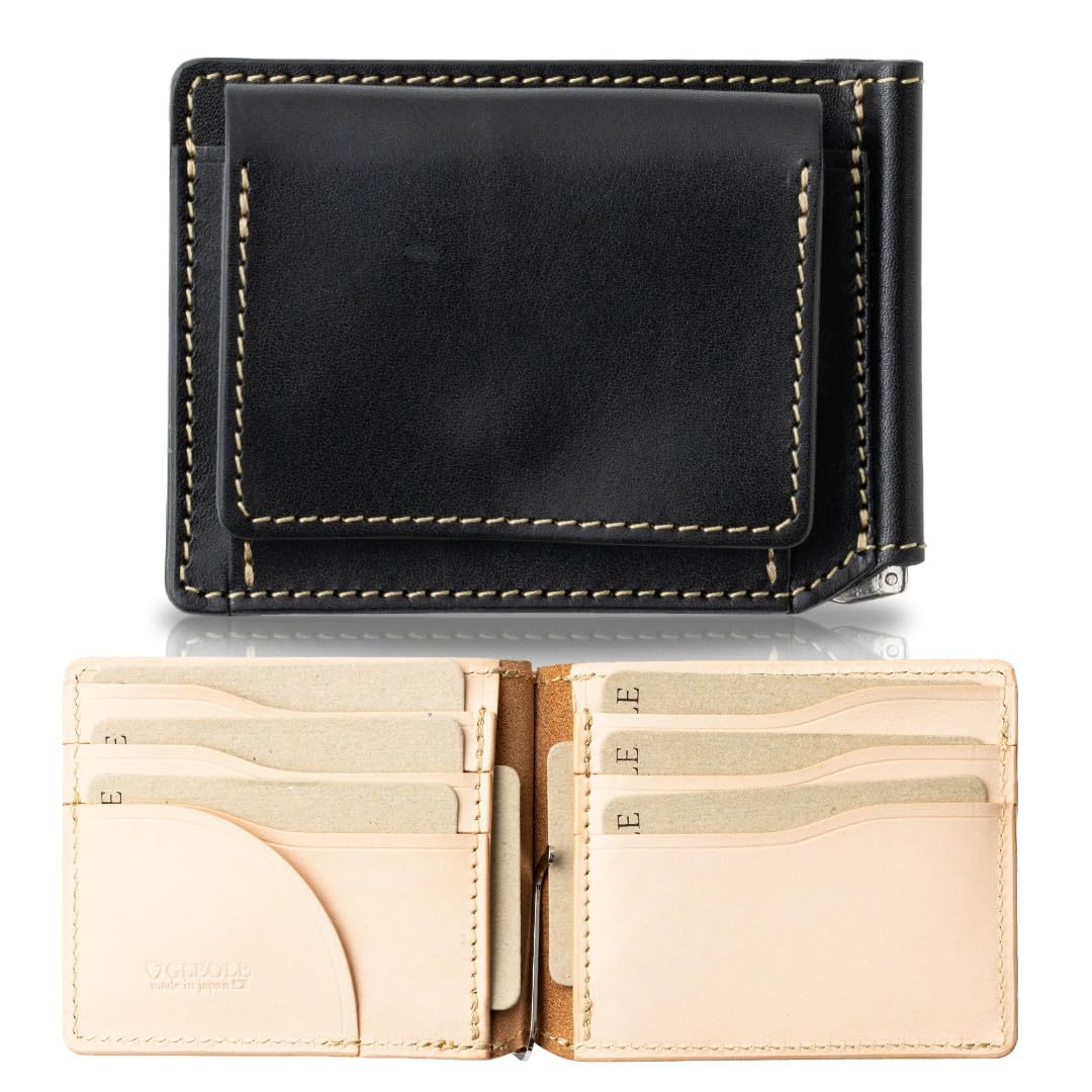 Кожаный зажим для денег Greole Tochigi с монетницей, Сделано в Японии, Мужской кошелек-бифолд, Натуральная кожа, Черный с подкладкой из натуральной кожи, Подарочная коробка
Кожаный зажим для денег Greole Tochigi с монетницей, Сделано в Японии, Мужской кошелек-бифолд, Натуральная кожа, Черный с подкладкой из натуральной кожи, Подарочная коробка