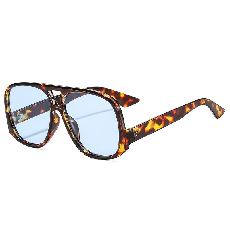 SO&EI Retro Double Bridges Pilot Women Sunglasses Fashion Candy Color Shades UV400 Trending Men Leopard Sun Glasses As the picture
SO&EI Retro Double Bridges Pilot Women Sunglasses Fashion Candy Color Shades UV400 Trending Men Leopard Sun Glasses As the picture