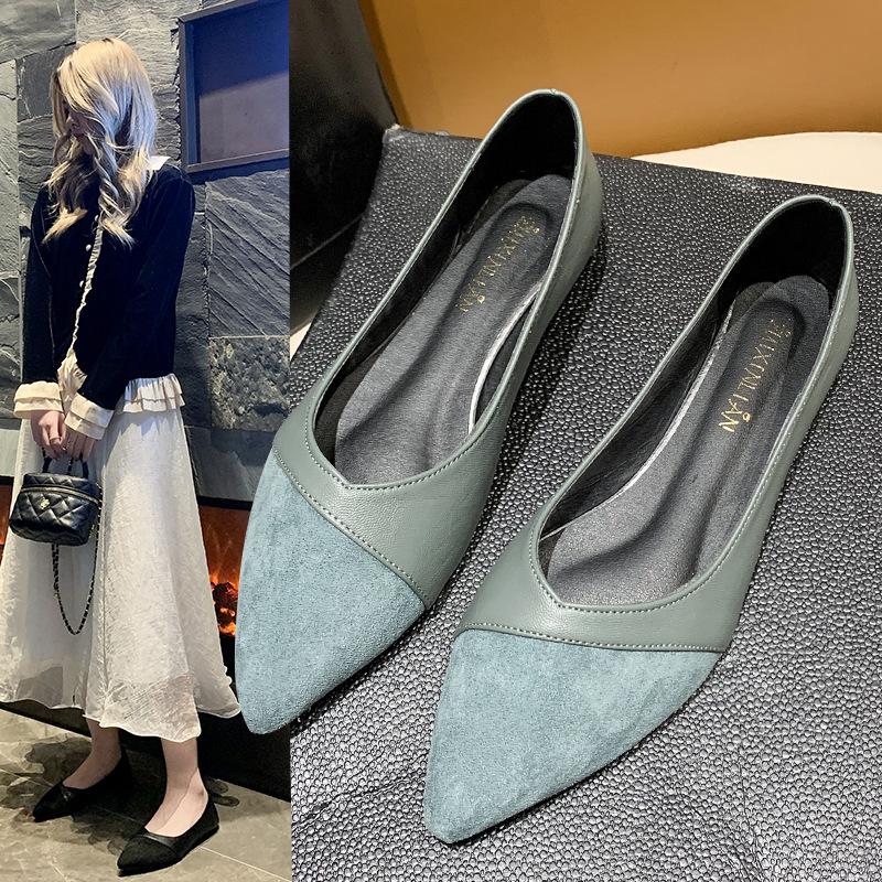 Flat-soled black work shoes women s leather shoes autumn versatile small fragrant style pointed and comfortable professional shallow shoes 40 зелений
Flat-soled black work shoes women s leather shoes autumn versatile small fragrant style pointed and comfortable professional shallow shoes 40 зелений