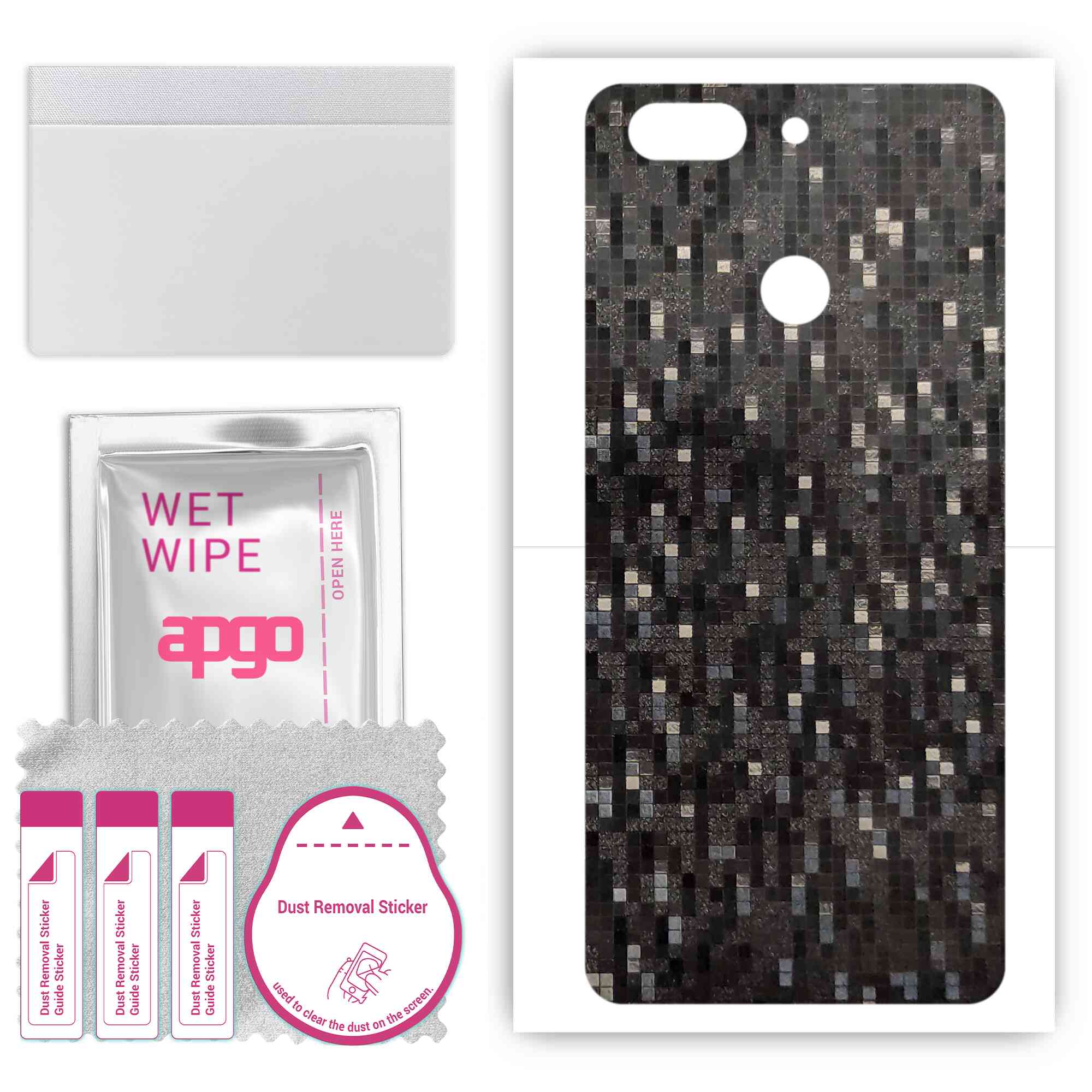 apgo Protective Skin Sticker for the back compatible with Lenovo K9, Wrap Film, Foil, Vinyl - Pattern Carbon Black Pixel
apgo Protective Skin Sticker for the back compatible with Lenovo K9, Wrap Film, Foil, Vinyl - Pattern Carbon Black Pixel