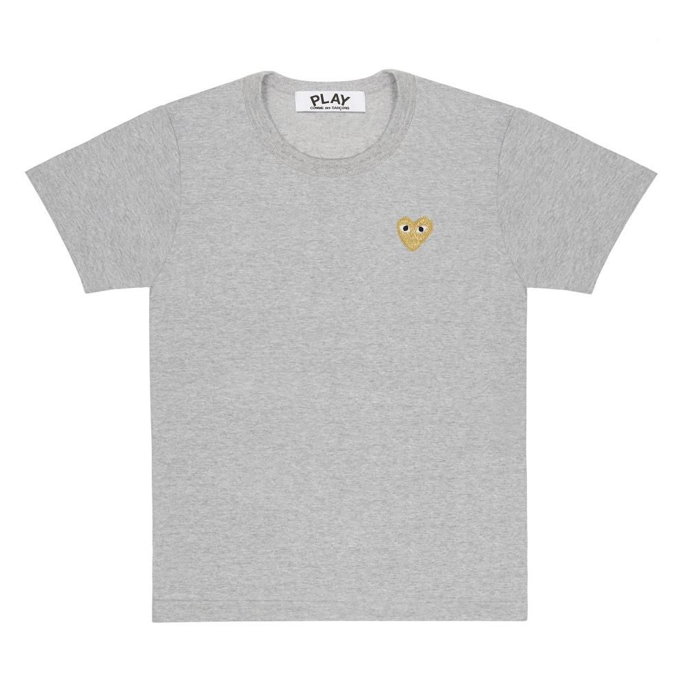 PLAY Comme des Garc ons PLAY CDG Мужская футболка с золотым сердцем, серая, AZ T216 051 mens s
PLAY Comme des Garc ons PLAY CDG Мужская футболка с золотым сердцем, серая, AZ T216 051 mens s