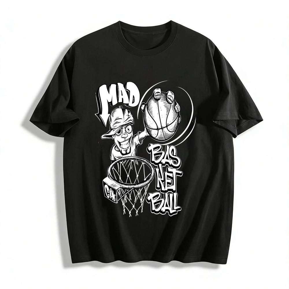 Mad Basketball Guy Graphic Casual Tee For Street Style Fans Pure cotton T-shirt 6XL
Mad Basketball Guy Graphic Casual Tee For Street Style Fans Pure cotton T-shirt 6XL