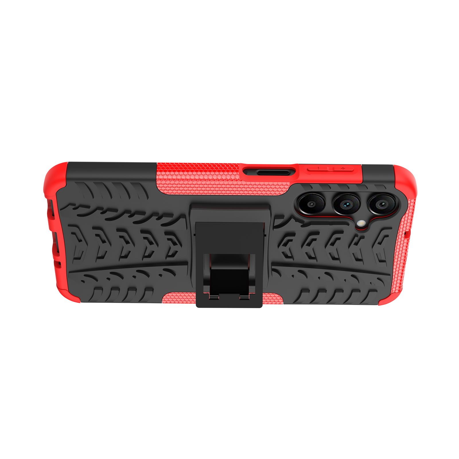 For Samsung Galaxy A16 5G/A16 4G Case PC+TPU Tyre Pattern Slim Phone Cover with Kickstand Red
For Samsung Galaxy A16 5G/A16 4G Case PC+TPU Tyre Pattern Slim Phone Cover with Kickstand Red