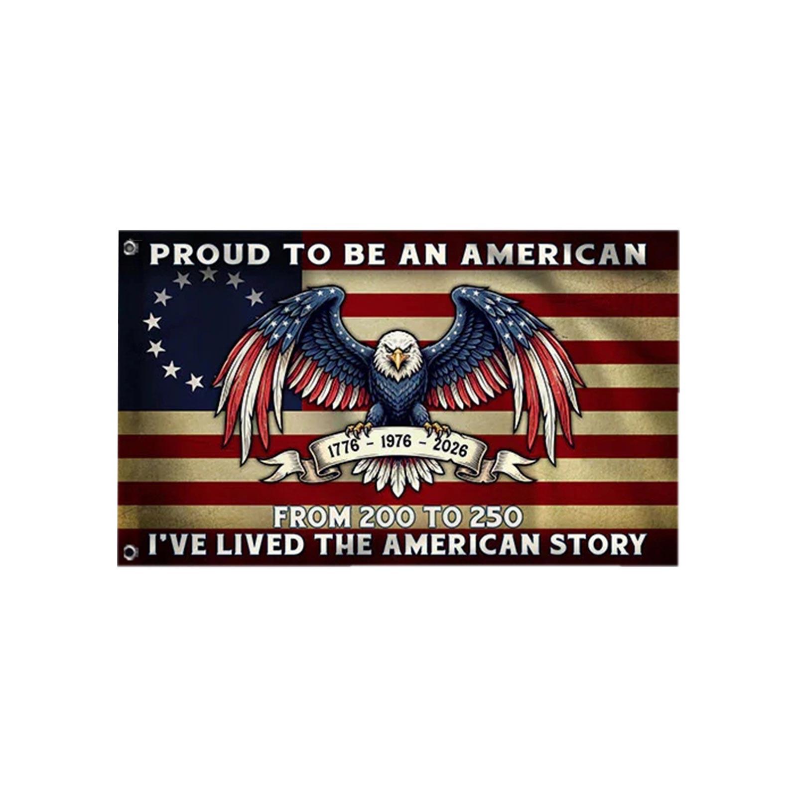 200th to 250th Anniversary Commemorative Flag Double Sided Durable Polyester Banner with Grommets for Indoor Outdoor Display 60x90 Inches One Size
200th to 250th Anniversary Commemorative Flag Double Sided Durable Polyester Banner with Grommets for Indoor Outdoor Display 60x90 Inches One Size