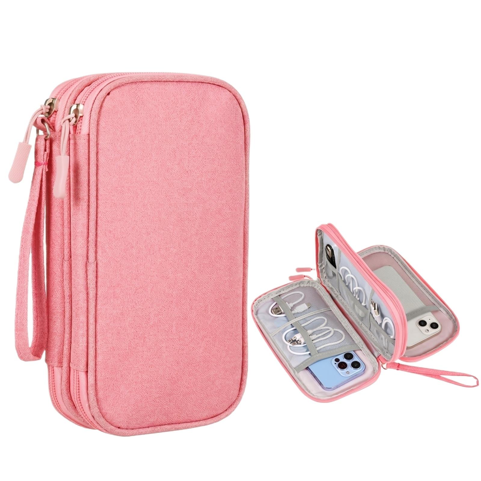 Multi-Functional Digital Accessories Organizer Case with Double Zipper Closure and Elastic Bands for Cable Storage and Small Electronics Protection one size рожевий
Multi-Functional Digital Accessories Organizer Case with Double Zipper Closure and Elastic Bands for Cable Storage and Small Electronics Protection one size рожевий