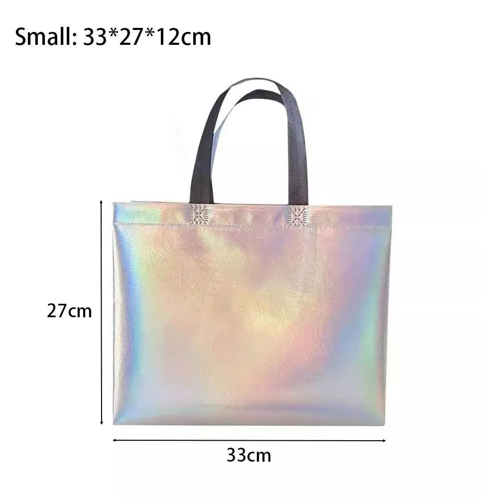 1Pcs Durable Storage Pouches Non-woven Tote Bag Clothing Store Gift Bag Shopping Bag Reusable Laser Shoulder Bag
1Pcs Durable Storage Pouches Non-woven Tote Bag Clothing Store Gift Bag Shopping Bag Reusable Laser Shoulder Bag