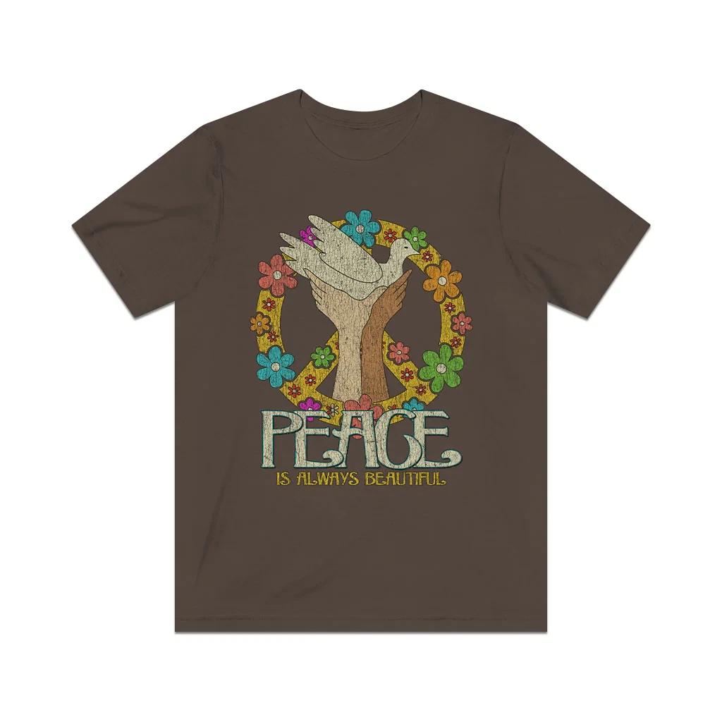 Peace is Always Beautiful 1963 Vintage Men’s T shirt L
Peace is Always Beautiful 1963 Vintage Men’s T shirt L