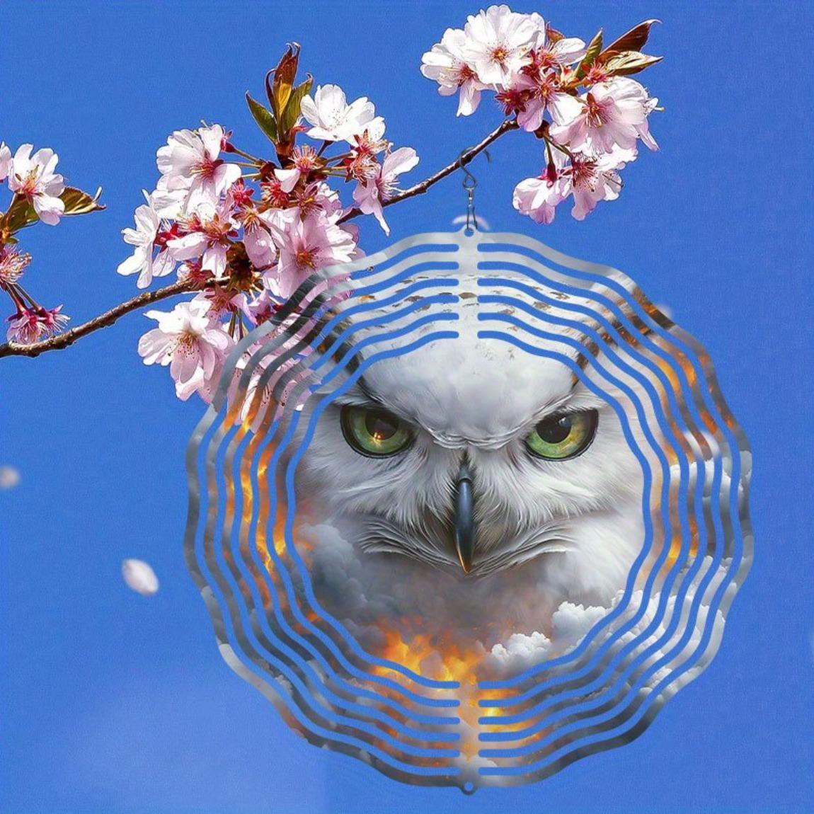 Mandala Inspired 3D Owl Wind Chime for Garden and Patio Durable Metal Outdoor Sculpture with 360 Rotating Hook Nature Inspired Design Owl Decor
Mandala Inspired 3D Owl Wind Chime for Garden and Patio Durable Metal Outdoor Sculpture with 360 Rotating Hook Nature Inspired Design Owl Decor