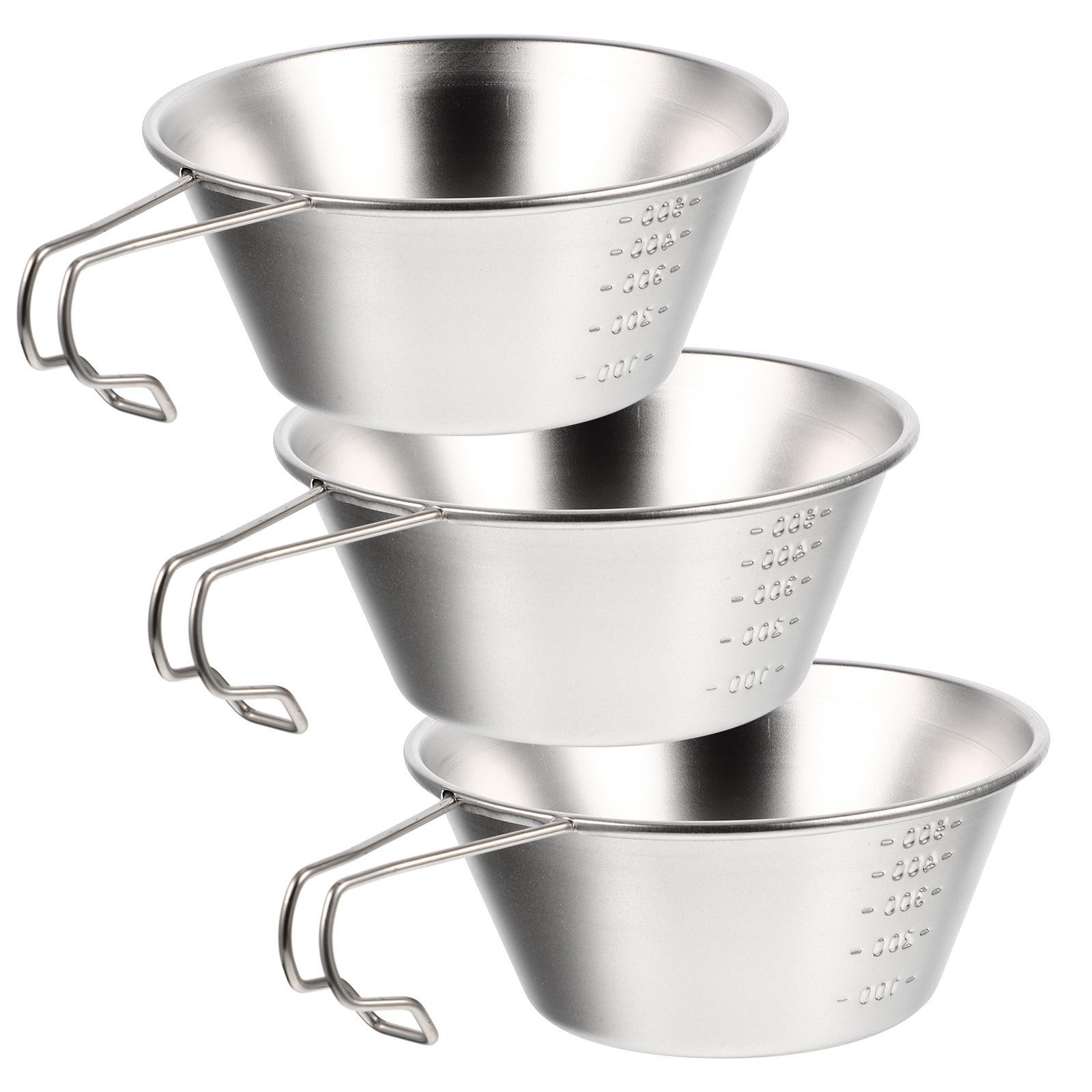 3Pcs Stainless Steel Camping Bowls Smooth Surface No Peculiar Smell Perfect Gift for Campers Compact Storage Bowl
3Pcs Stainless Steel Camping Bowls Smooth Surface No Peculiar Smell Perfect Gift for Campers Compact Storage Bowl