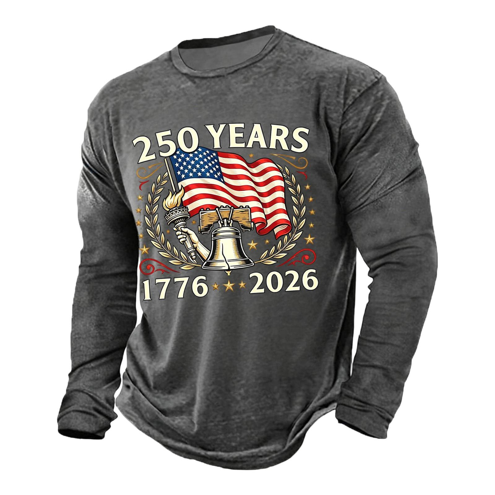 Men s Casual Short Sleeve T-Shirt Printed Design Commemorating 250 Years 1776-2026 Independence Day Style Comfortable Fit M
Men s Casual Short Sleeve T-Shirt Printed Design Commemorating 250 Years 1776-2026 Independence Day Style Comfortable Fit M