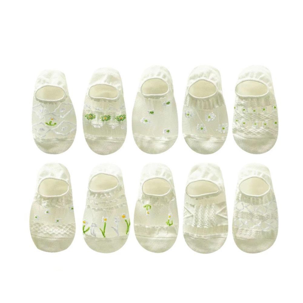 10Pairs Floral Glass Silk Boat Socks Thin Mesh Short Sock Comfortable Flower Invisible Socks Summer 10Pairs
10Pairs Floral Glass Silk Boat Socks Thin Mesh Short Sock Comfortable Flower Invisible Socks Summer 10Pairs