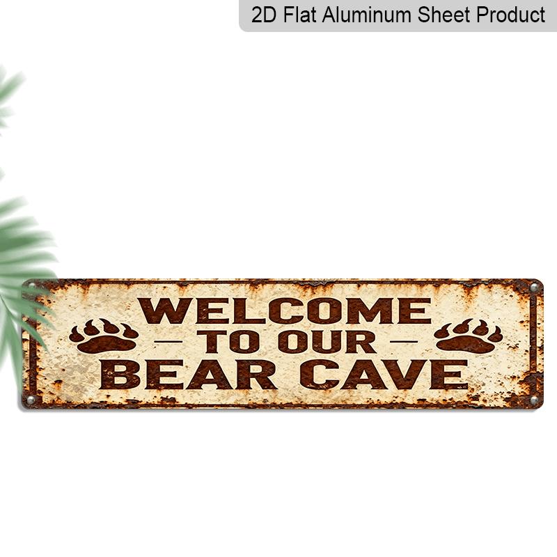 2D Flat, 1pc, Funny Vintage Aluminium Decorative Sign, Outdoor Plaques and Wall Art (15.7×3.94inch), Welcome to Our Bear Cave Decor, Retro Bear Cave 40cm x 10cm
2D Flat, 1pc, Funny Vintage Aluminium Decorative Sign, Outdoor Plaques and Wall Art (15.7×3.94inch), Welcome to Our Bear Cave Decor, Retro Bear Cave 40cm x 10cm