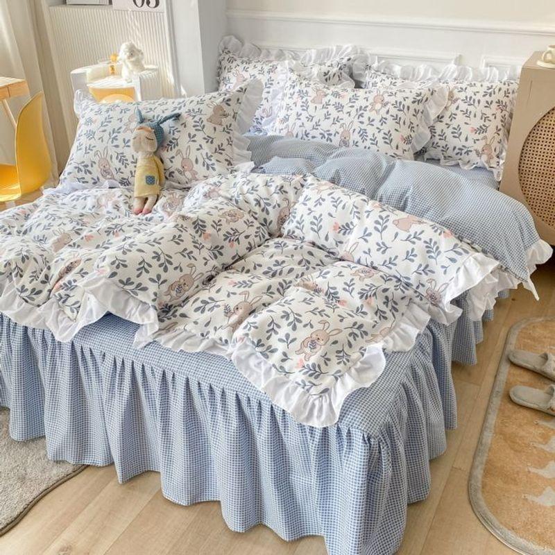 Class A Fresh Ins Four-Piece of Bed Skirt Princess Style Comfortable Bed Sheets Quilt Cover Four-Piece Brushed Bedding Set Pillowcase * 2 MengMeng Rabbit
Class A Fresh Ins Four-Piece of Bed Skirt Princess Style Comfortable Bed Sheets Quilt Cover Four-Piece Brushed Bedding Set Pillowcase * 2 MengMeng Rabbit