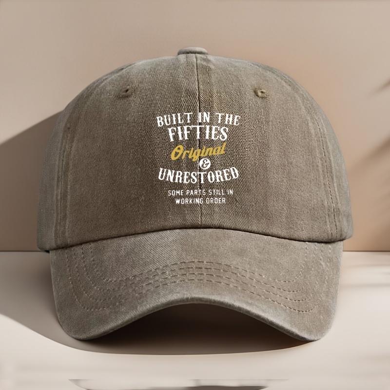 Fifties Original Birthday Humorous Printed Baseball Cap Essential Hat for Outdoor Cycling And GrandpaS Fishing One Size
Fifties Original Birthday Humorous Printed Baseball Cap Essential Hat for Outdoor Cycling And GrandpaS Fishing One Size