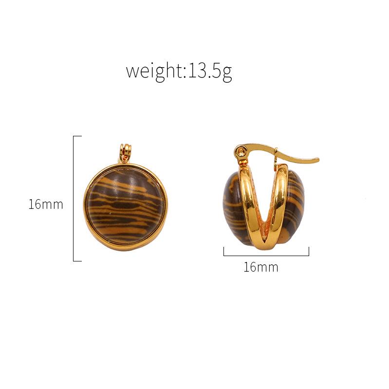 Retro Natural Tiger S Eye Stone Maillard Ear Buckle Earrings Niche Light Luxury Personality Versatile Maillard Earrings High Sense
Retro Natural Tiger S Eye Stone Maillard Ear Buckle Earrings Niche Light Luxury Personality Versatile Maillard Earrings High Sense