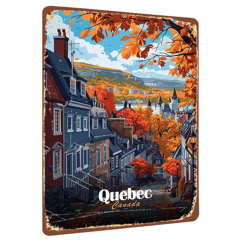 Quebec Canada Autumn Street View Metal Tin Sign Vintage Home Decor Wall Art for Living Room 20x30cm(7.8x11.8inch)
Quebec Canada Autumn Street View Metal Tin Sign Vintage Home Decor Wall Art for Living Room 20x30cm(7.8x11.8inch)
