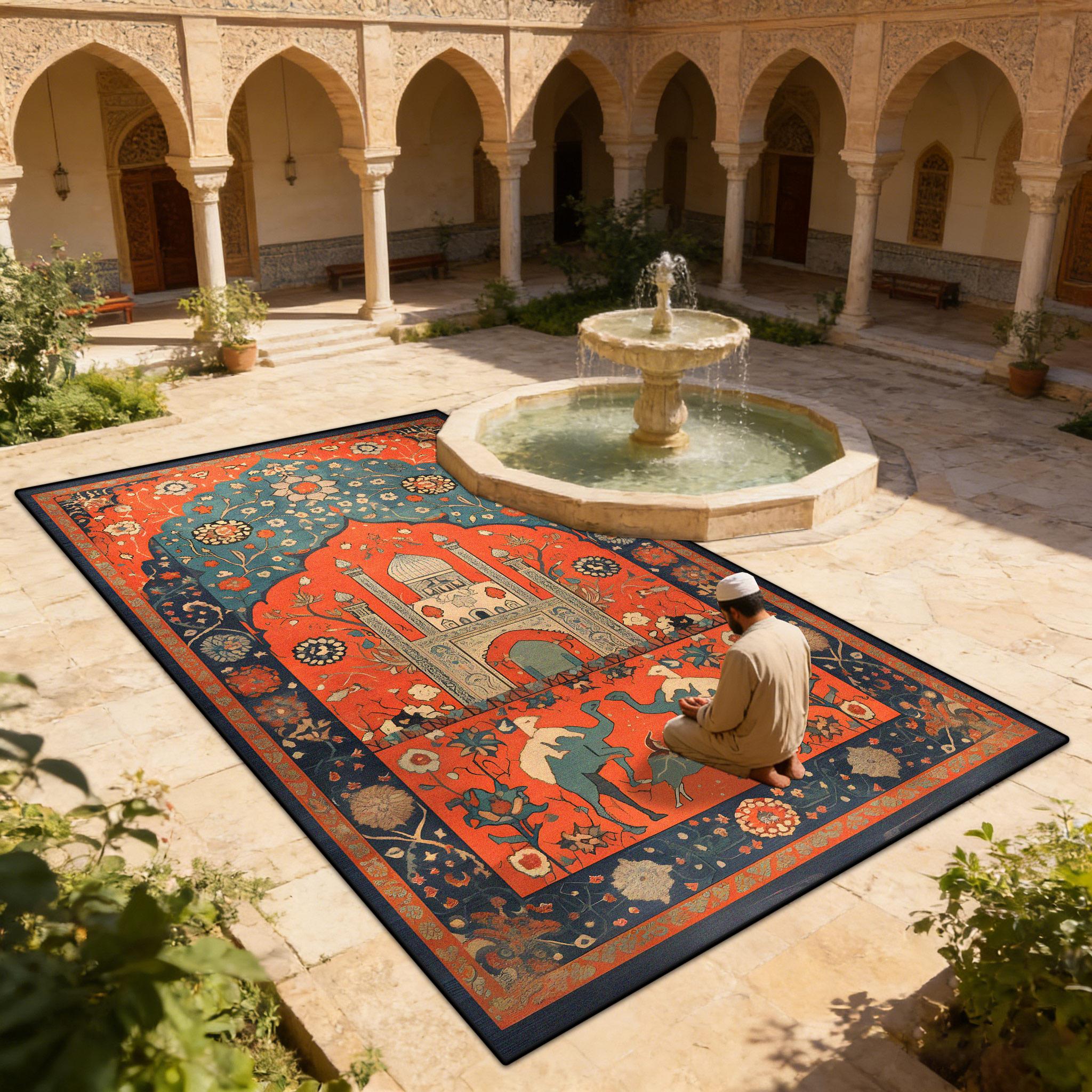 Portable Prayer Mat Prayer Mats Muslim Men Women Children Worship Carpets Outdoors Soft Fluffy Prayer Rug Washable Islamic Gift 60x90cm
Portable Prayer Mat Prayer Mats Muslim Men Women Children Worship Carpets Outdoors Soft Fluffy Prayer Rug Washable Islamic Gift 60x90cm