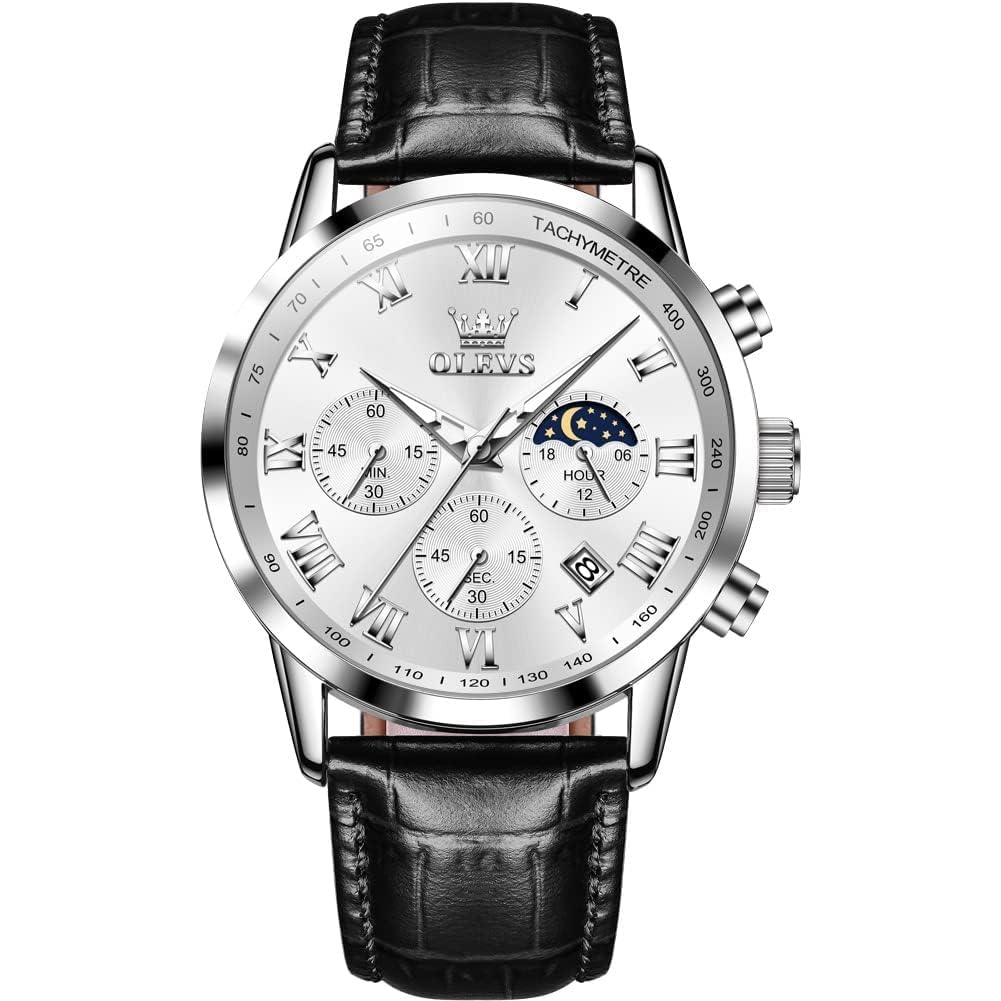 OLEVS Watch Leather Wristwatch Waterproof Watch Analog Stylish Simple Quartz Lightweight Brown Gentleman Date Day of the Week White Men s Men s чорний
OLEVS Watch Leather Wristwatch Waterproof Watch Analog Stylish Simple Quartz Lightweight Brown Gentleman Date Day of the Week White Men s Men s чорний