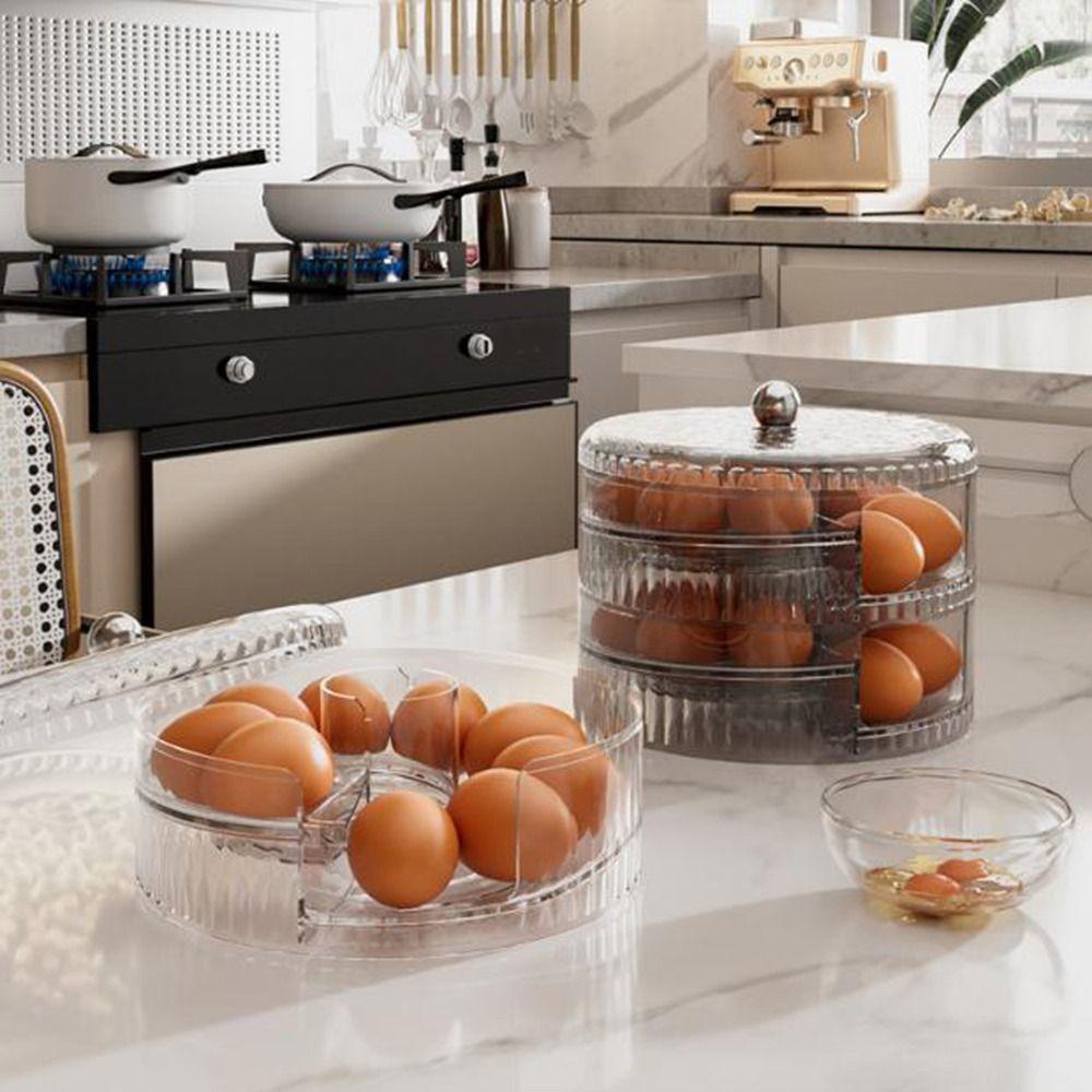 Round Auto Rolling Egg Dispenser Plastic Egg Holder Practical Egg Protector Countertop Grey-Single Layer
Round Auto Rolling Egg Dispenser Plastic Egg Holder Practical Egg Protector Countertop Grey-Single Layer