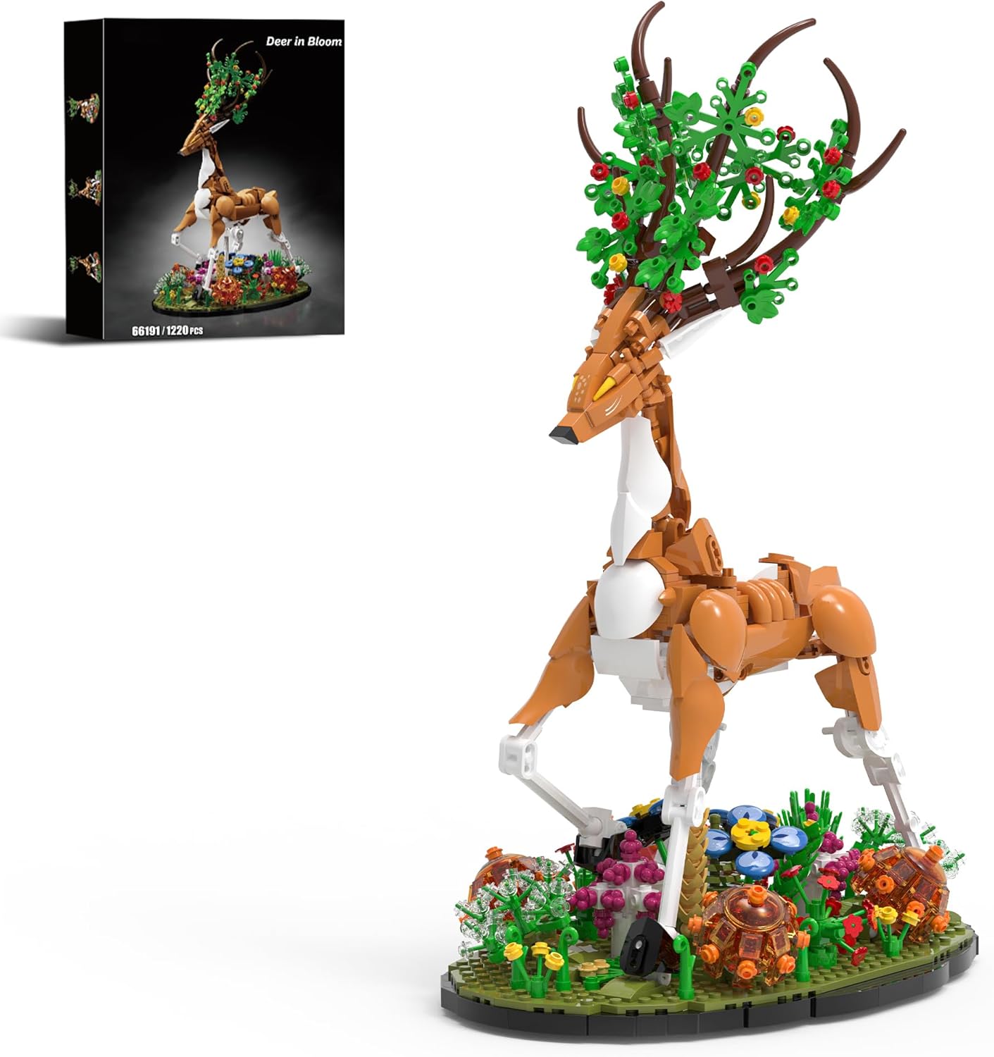 Elk Building Set with Flowers for Adults, Compatible with Lego Animal Deer Botanical Collection Model for Home Office Art Decor -1220PCS M12
Elk Building Set with Flowers for Adults, Compatible with Lego Animal Deer Botanical Collection Model for Home Office Art Decor -1220PCS M12