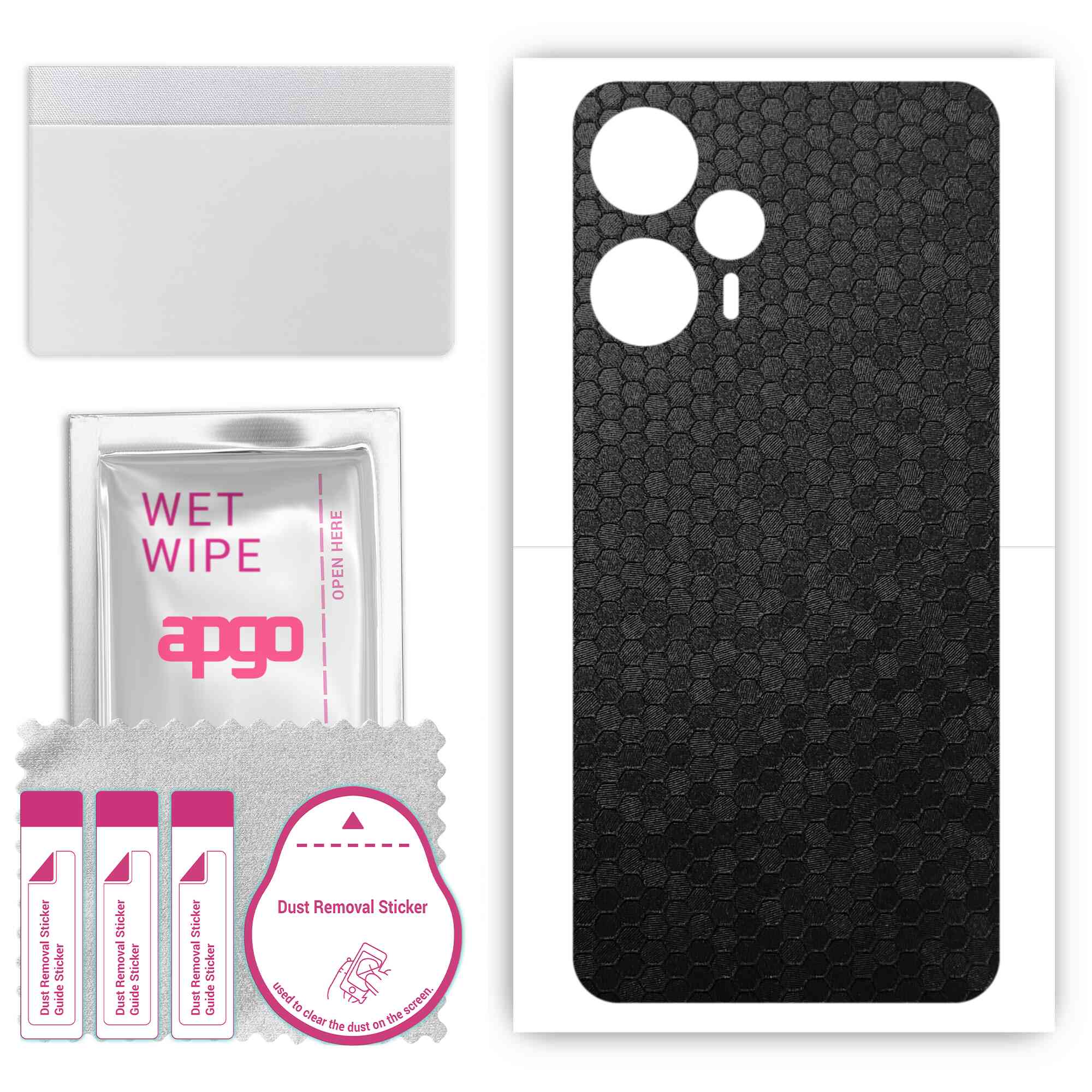 apgo Protective Skin Sticker for the back compatible with Redmi Note 12 Turbo, Wrap Film, Foil, Vinyl - Pattern Black Honeycomb
apgo Protective Skin Sticker for the back compatible with Redmi Note 12 Turbo, Wrap Film, Foil, Vinyl - Pattern Black Honeycomb