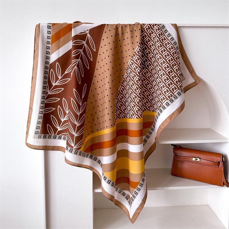 Presbyopia Letter 90 Imitation Silk Large Square Scarf Shawl Commuting Versatile Printed Herringbone Temperament Scarf Headscarf Female New 90x90cm
Presbyopia Letter 90 Imitation Silk Large Square Scarf Shawl Commuting Versatile Printed Herringbone Temperament Scarf Headscarf Female New 90x90cm