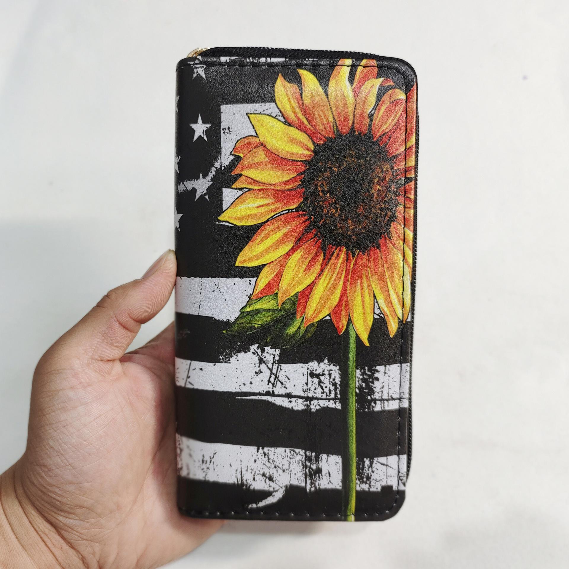 Sunflower Long Zipper Wallet Flower Chrysanthemum Clutch 
Sunflower Long Zipper Wallet Flower Chrysanthemum Clutch